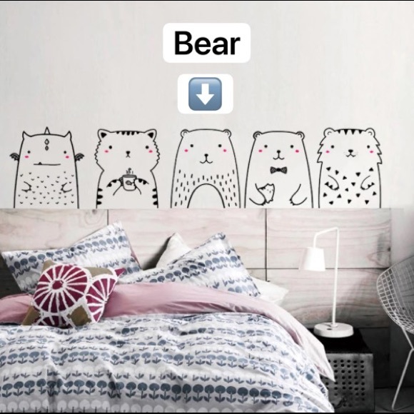 Bear - Animal wall decals for kids room - Picture 3 of 6